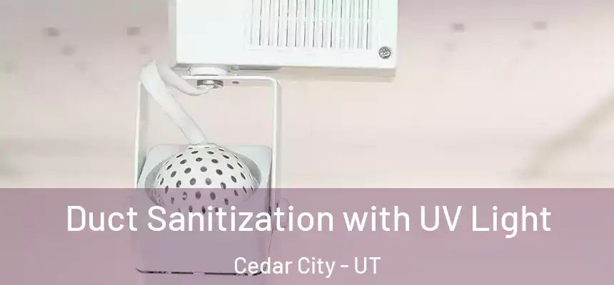  Duct Sanitization with UV Light Cedar City - UT